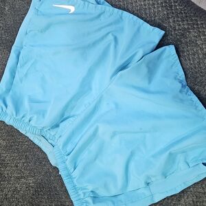 Nike Blue Athletic Shorts Lightweight Breathable Design